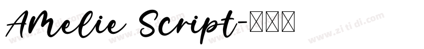 Amelie Script字体转换